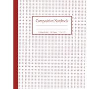 College Ruled Composition Notebook: Red Polka Dot Journal for Students, Teens and Professionals. Simple and Classic Back-to-School Supplies.