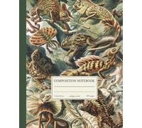 College Ruled Composition Notebook: Vintage Aesthetic Lizard Notebook - Soft Cover | Wildlife Biology Journal for School, Office, or Journaling