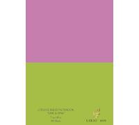 College Ruled Line Notebook "Lime & Pink", with Blue & Pink lines, Size 7 x 10 in, 120 Pages. Designed for Handwriting, brainstorming, list-making and ... teens. Cover made as aesthetic gift.