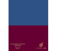 College Ruled Line Notebook "Wild berry", with Blue & Pink lines, Large size 8,5 x 11 in, 120 Pages. Designed for Handwriting, brainstorming, ... creatives. Cover made as aesthetic gift.