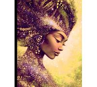 College-Ruled Notebook _ 150 Stylized Pages _ QUEEN OF THE QUIET COSMOS - By: Sage Holloway: Walking In Rhythm _ 8.5" x 11" Page Size