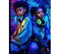 College-Ruled Notebook _ 150 Stylized Pages _ STREETLIGHT FREQUENCY - By: Sage Holloway:: Where Neon Dreams Reside _ 8.5" x 11" Page Size