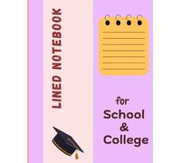 College Ruled Notebook: 8.5x11 Inch, 140 Lined Pages with Date & Subject Blanks for School, College & University - Wide Ruled Loose Leaf Style Paper, Durable Matte Cover