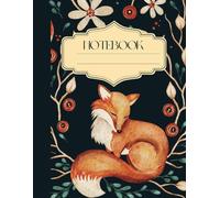 College Ruled Notebook: Boho Watercolor Fox 150 Pages, Matte Paperback | Aesthetic & Stylish Writing Journal for School, Work, or Personal Use, 8.5 inches X 11 inches size