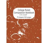 College Ruled Notebook - Camel Brown by Pink Joy Press: 7.5” x 9.25” | 150 Pages | Matte Finish | Perfect for School, Work, Journaling, and Everyday Notes