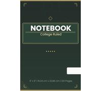 College Ruled Notebook: Forest Cream Lined Journal for School, Work, and Journaling