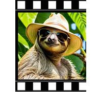 COLLEGE RULED NOTEBOOK: FUNNY SLOTH ON THE COVER, GIFT FOR FRIENDS, NOTEBOOK FOR WRITING SCHOOL, FOR UNIVERSITY