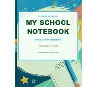College Ruled Notebook I My School Record Book: Back to School Notebook for Students | 110 Lined Pages | 8.5 x 11 Inch Writing Journal for Notes, Classes and Study