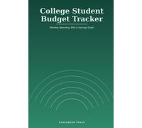 College Student Budget Tracker: Monthly Spending, Bills & Savings Goals