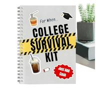 College Survival Guide, Graduation Gift Card Book, College Survival Gift Card Book, Interactive Grad Manual With Storage Pockets Surviival Guide Cards For Student Youth Boy Girl Dorm Classroom