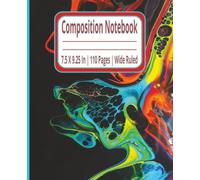 College & Work Ruled Composition Notebook - 7.5 x 9.25 in, 110 Pages: Ruled Writing Notebook | College, School, and Employee Lined paper Pad | ideal ... & Journals | 110 Pages | 7.5X9.25 Inches