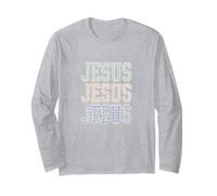 Collegiate Christian Jesus Patchwork Plaid Floral Pascua Manga Larga