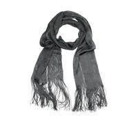 collezione alessandro Bufanda de malla de material suave y agradable, 50 cm x 170 cm, Negro, Talla única