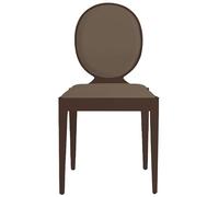 COLLI CASA Sedia Positano in Legno Imbottita in Ecopelle Colore Antilope Made in Italy Elegante e Confortevole Design Classico per Sala da Pranzo Cucina H 88 cm