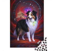 Collie de Frontera Puzzle 1000 Piezas para Adultos - Lindo Rompecabezas De Madera Premium, Juego Educativo Y Relajante, Idea Amigos 1000pcs (75x50cm)