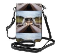Collie de pelo largo Bokeh Ferrocarril Perros Mascotas de pelo largo,Bolsos para celular para mujer, Bolsos para celular para mujer, bolsos pequeños cruzados - Cartera para celular de cuero sintético