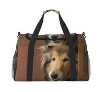 Collie de Pelo Largo Lassie Perros Perros Grandes y Peludos Mascotas,Bolsas Deportivas, Bolsos de Viaje Deportivos Cruzados de Mano, Bolsas de Viaje de Gran Capacidad para Mujeres y Hombres.