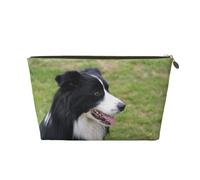 Collie fronterizo, Bolsa de Maquillaje Bolsa de cosméticos Bolsa de artículos de tocador de Viaje portátil Bolsa de artículos de tocador