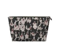 Collie fronterizo, Bolsa de Maquillaje Bolsa de cosméticos Bolsa de artículos de tocador de Viaje portátil Bolsa de artículos de tocador
