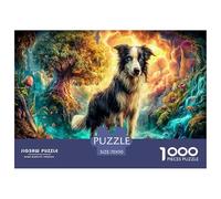 Collie fronterizo Puzzle 1000 Piezas, Juego Educativo, Desafío, para Adultos Y Niños Mayores De 12 Años Rompecabezas Familiar - Decoración del Hogar 70x50cm/1000pcs