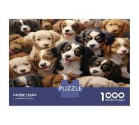 Collie fronterizo Rompecabezas 1000 Piezas para Adultos, Rompecabezas 1000 Piezas Cachorro Imposible Challenge Regalos De Decoración del Hogar 70x50cm/1000pcs