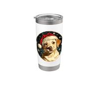 Collie Navidad Vaso térmico de acero inoxidable de doble pared
