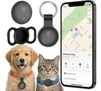 Collier GPS para Gatos y Perros, Localizador Sin Cuotas Mensuales, Compatible con iOS/Android, Seguimiento en Tiempo Real, Impermeable IP67, Batería Larga Duración, Negro