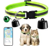 Collier Traceur GPS Pour Chat Et Chien, Générique Collier GPS Chat - Suivi Mondial, Localisation En Temps Réel Sans Abonnement, Compatible iOS/Android, Étanche IP67, Batterie Longue Durée CR2032