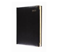 Collins Agenda clásica 2025 para profesionales, agenda de negocios compacta día por página (con citas), color negro (1250 V, 99-25), planificador de citas premium con cubierta de piel sintética de