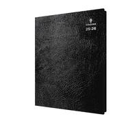 Collins Agenda 'Leadership' de 12 meses de mitad de año académico, julio de 2025 a julio de 2026 - CP6745-2526 - Agenda de citas diaria a página, tamaño A4, color negro