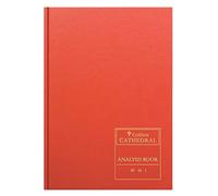 Collins Cathedral Analysis Book 69/16.1 - Libro de registro para iglesias, (96 páginas, tapa dura, 30.2 x 21.4 x 1.2 cm), color naranja