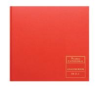 Collins Cathedral Analysis - Libro de registro para iglesias (96p), rojo