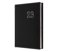 Collins Chelsea - Agenda A5 con vista semanal 2023, color negro (ND53.99-23), agenda completa y organizador de revistas