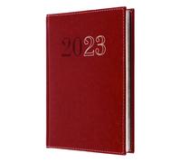 Collins Chelsea - Agenda A5 con vista semanal 2023, color rojo (ND53.15-23), agenda completa y organizador de revistas