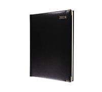 Collins Debden - Agenda clásica 2024 con vista semanal (con citas) - Agenda y organizador de negocios - Agenda de enero a diciembre de 2024 - Semanal - Negro - 1210V.99-24