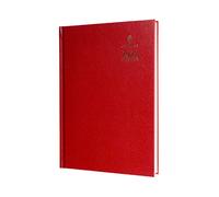 Collins Debden - Agenda de escritorio estándar 2024, tamaño A5, día por página, agenda y organizador de negocios, enero a diciembre de 2024, diario, color rojo, tamaño A53.15-24