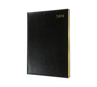 Collins Debden Management - Agenda 2024 con vista semanal (citas) - Agenda y organizador de negocios - Agenda semanal de enero a diciembre de 2024 - Negro - QB7.99-24