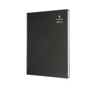 Collins Debden Standard Desk Academic 2023-24 - Agenda escolar de medio año, tamaño A4, día por página, para citas, FSC MIX, diario escolar o universitario, julio de 2023 a julio de 2024, color negro