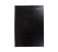 Collins Essential - Agenda 2023 tamaño A4, día por página, color negro, calendario anual, diario y planificador para negocios, oficina y personal