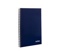 Collins Essential - Cuaderno de espiral (A4, 80 páginas), color azul oscuro