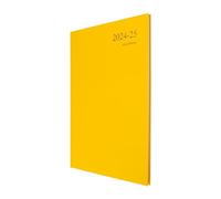 Collins Essential ESSA43M.45-2425 - Agenda académica de medio año para estudiantes y profesores, tamaño A4, vista semanal, color amarillo, ESSA43M.45-2425, julio de 2024 a julio de 2025