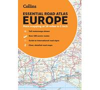 Collins Essential Road Atlas Europe: Clear and detailed map of Europe in handy A4 paperback