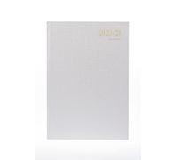 Collins Essentials - Agenda académica 2023-24 A4 semanal a mitad de año (citas), diario escolar o universitario, julio de 2023 a julio de 2024, color plateado, ESSA43M.48-2324