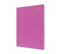 Collins 'Essentials' - Agenda de 12 meses de mitad de año académico, julio de 2025 a julio de 2026, agenda de citas diaria por página, tapa dura A4, rosa profundo