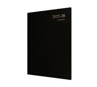 Collins 'Essentials' - Agenda de 12 meses de mitad de año académico, julio de 2025 a julio de 2026, vista semanal, tapa dura A4, color negro