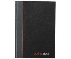 Collins Ideal 6428 - Cuaderno de notas (tamaño A4, 192 páginas), color negro