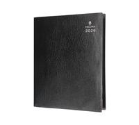 Collins - Leadership - Agenda anual 2026 de 12 meses, día a página con 1/4 horas para 4 personas, A4, color negro (CP6742.99-26)