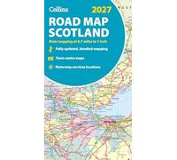 Collins Road Map of Scotland 2027 (Folded map): Clear, easy-to-read mapping (Collins Road Atlas)