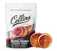 Collins - Rodajas de cóctel de naranja sanguina deshidratada, 1.3 onzas, fabricadas en Estados Unidos, perfectas para nis, margaritas, cócteles sin alcohol y postres, guarnición de bebidas y alimentos