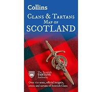 Collins – Mapa de clanes y tartanes de Escocia: Más de 170 armas, insignias y blasones